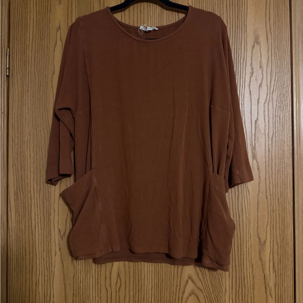 GRADE & GATHER oversize pocket top size S